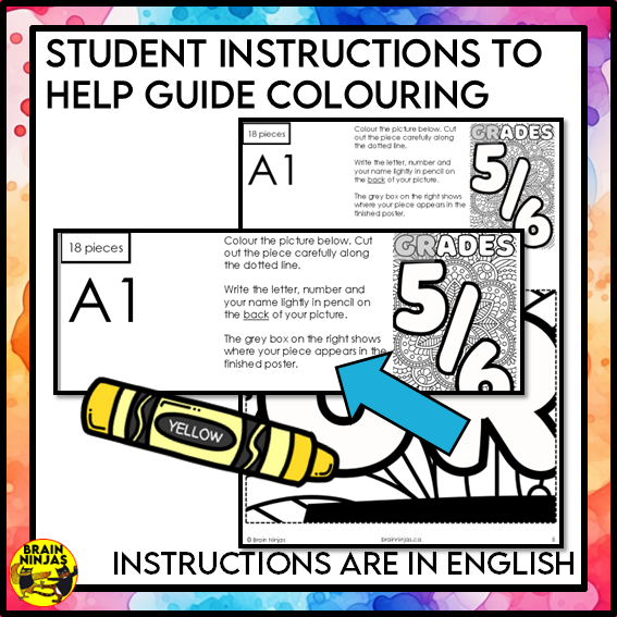 Grade 5 and 6 Combined Classroom Collaborative Poster | Paper