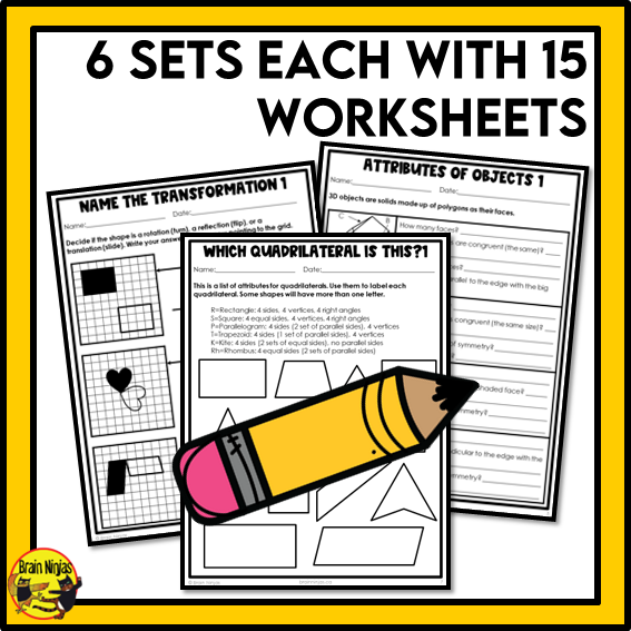 British Columbia Aligned Geometry Math Worksheets Bundle | Paper | Grade 5