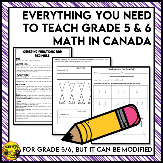 Year Long Math Interactive Math Unit Bundle | Paper | Grade 5 Grade 6