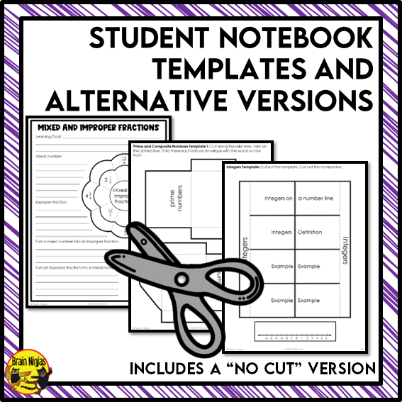 Year Long Math Interactive Math Unit Bundle | Paper | Grade 5 Grade 6