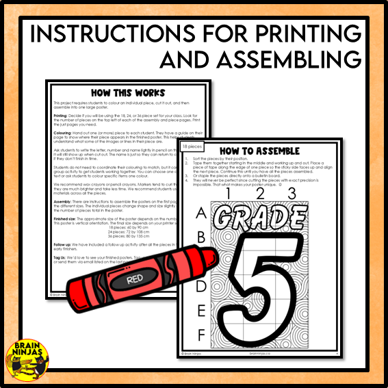 Grade 5 Classroom Collaborative Poster | Paper