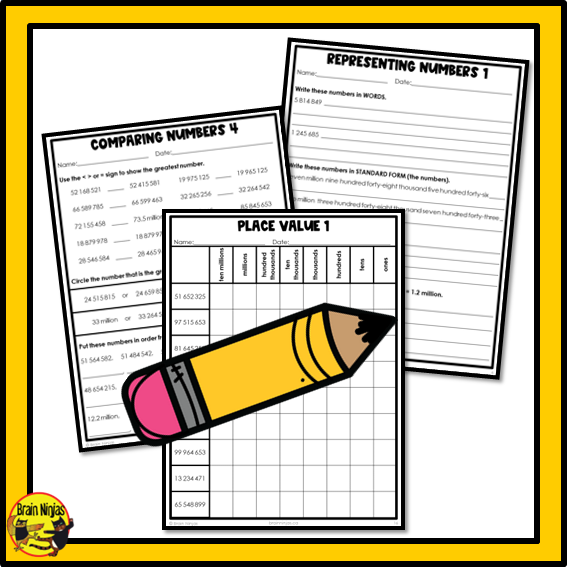 British Columbia Aligned Number Math Worksheets Bundle | Paper | Grade 6