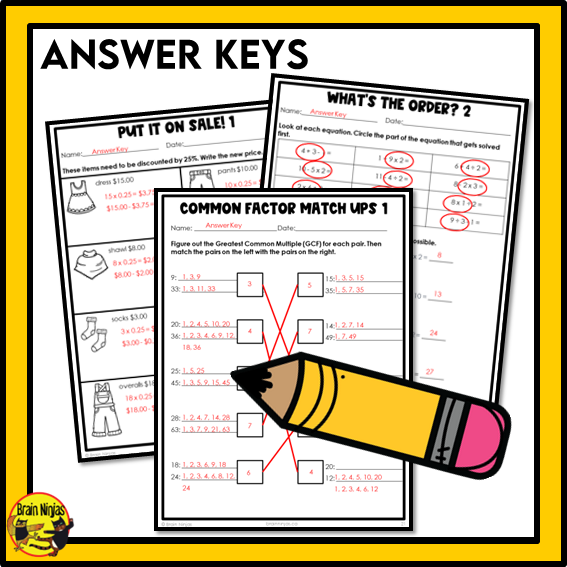 British Columbia Aligned Math Worksheets Full Year Bundle | Paper | Grade 6