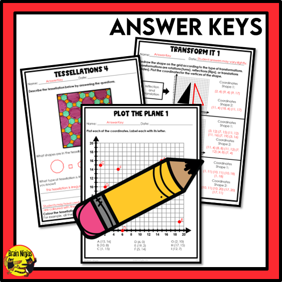 Alberta Math Curriculum Geometry Worksheets Bundle | Paper | Grade 6