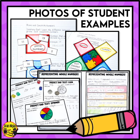 Year Long Math Interactive Math Unit Bundle | Paper | Grade 6