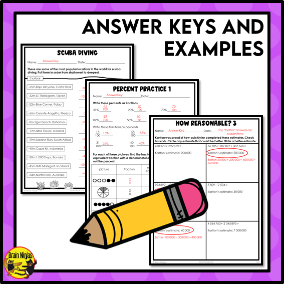 Year Long Math Interactive Math Unit Bundle | Paper | Grade 6