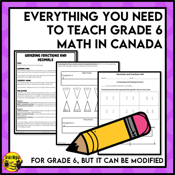 Year Long Math Interactive Math Unit Bundle | Paper | Grade 6