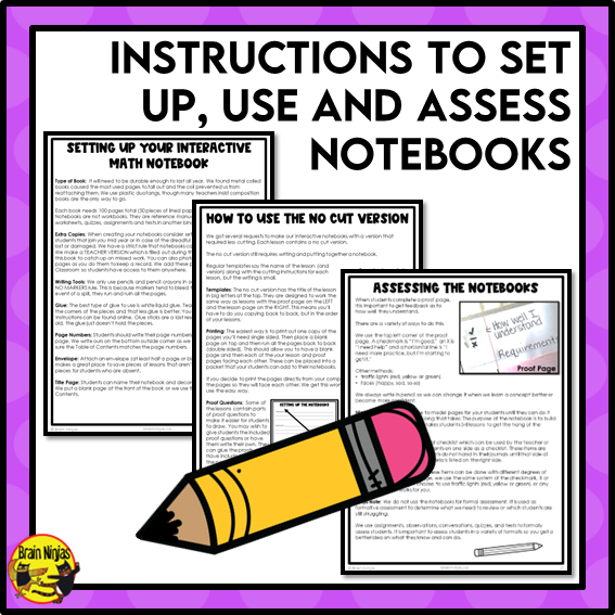 Year Long Math Interactive Math Unit Bundle | Paper | Grade 6