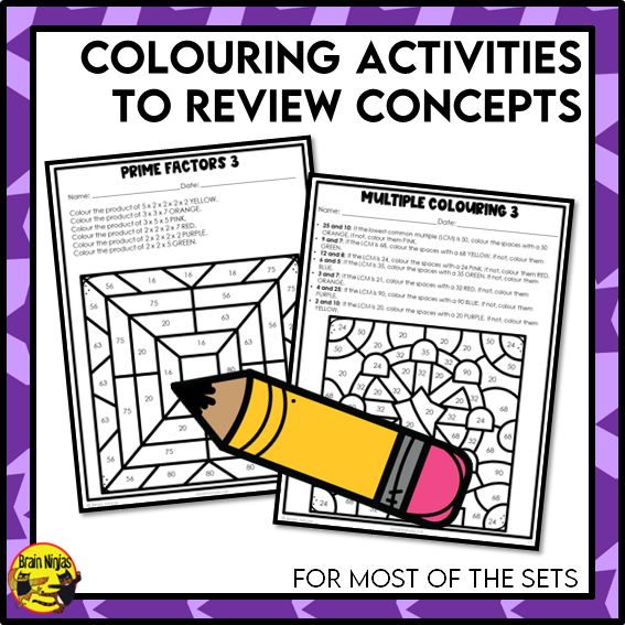 Math Worksheets Full Year Bundle With Concepts Only | Paper | Grade 6
