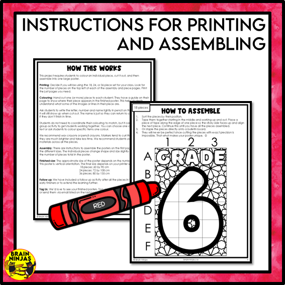 Grade 6 Classroom Collaborative Poster | Paper
