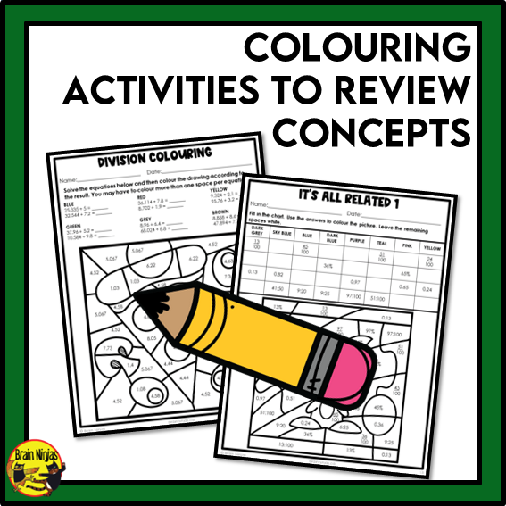 Saskatchewan Aligned Decimals and Fractions Math Worksheets Bundle | Paper | Grade 6