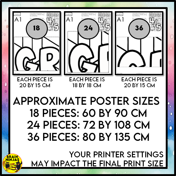 Grade 4 and 5 Combined Classroom Collaborative Poster | Paper