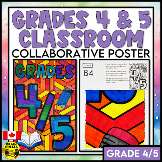 Grade 4 and 5 Combined Classroom Collaborative Poster | Paper