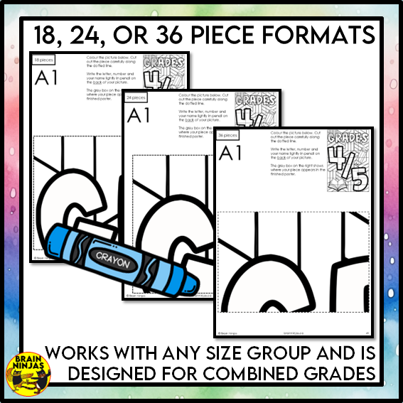 Grade 4 and 5 Combined Classroom Collaborative Poster | Paper