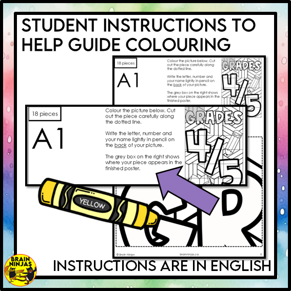 Grade 4 and 5 Combined Classroom Collaborative Poster | Paper