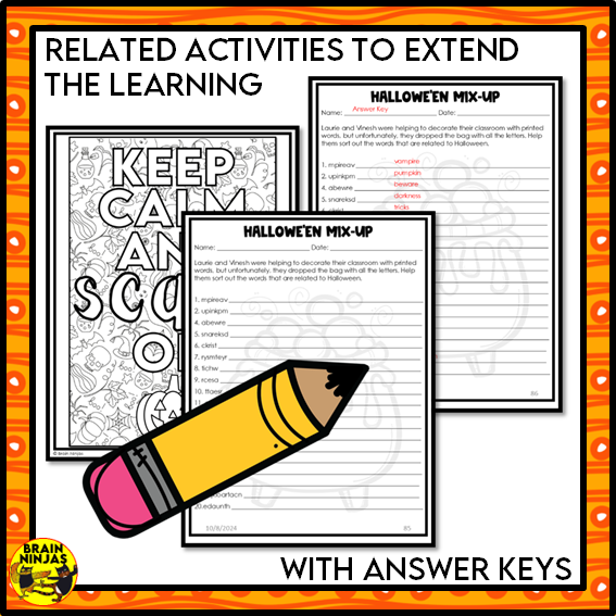 Halloween Activity Bundle | Paper and Digital
