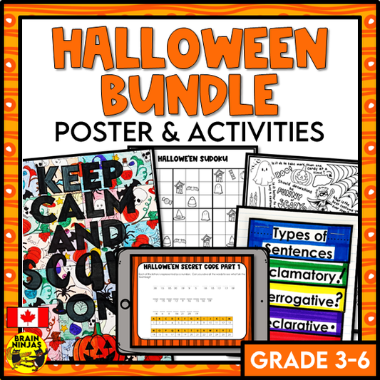 Halloween Activity Bundle | Paper and Digital