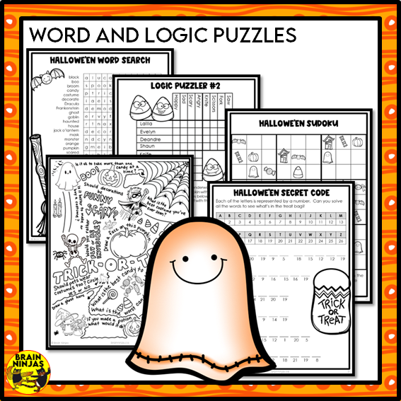 Halloween Activity Bundle | Paper and Digital