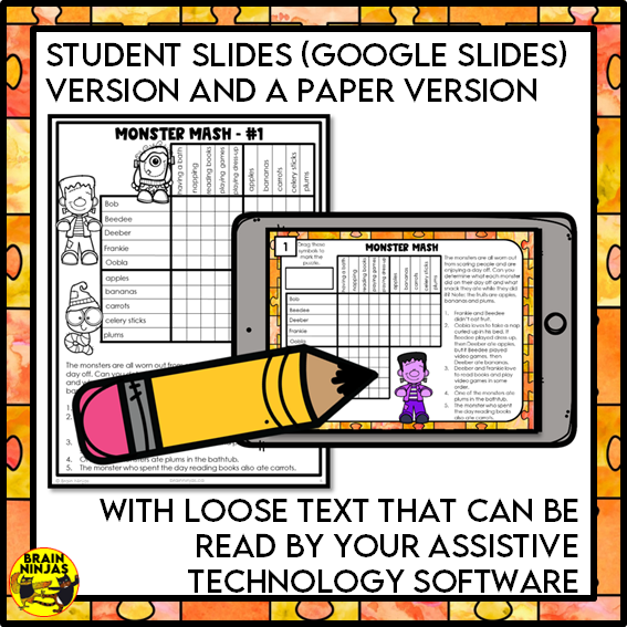 Halloween Logic Puzzles | Paper and Digital