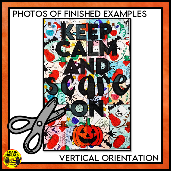 Halloween Collaborative Poster Be Calm and Scare On | Paper