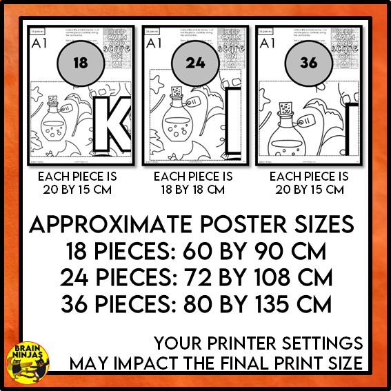 Halloween Collaborative Poster Be Calm and Scare On | Paper