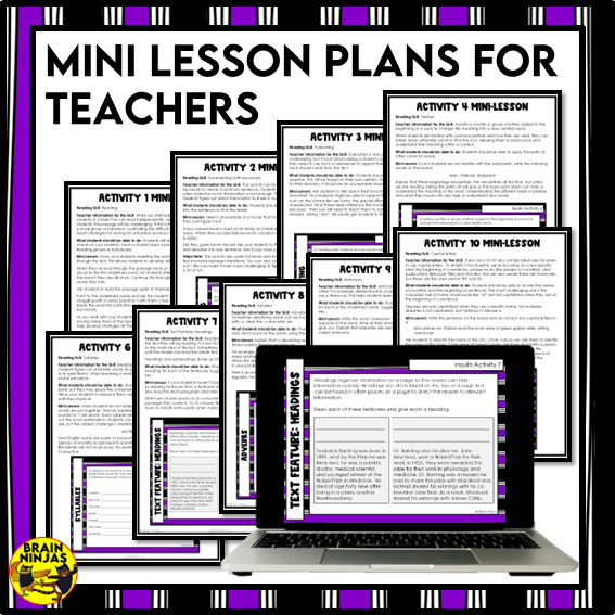 Insulin Reading Comprehension Activities | Paper and Digital