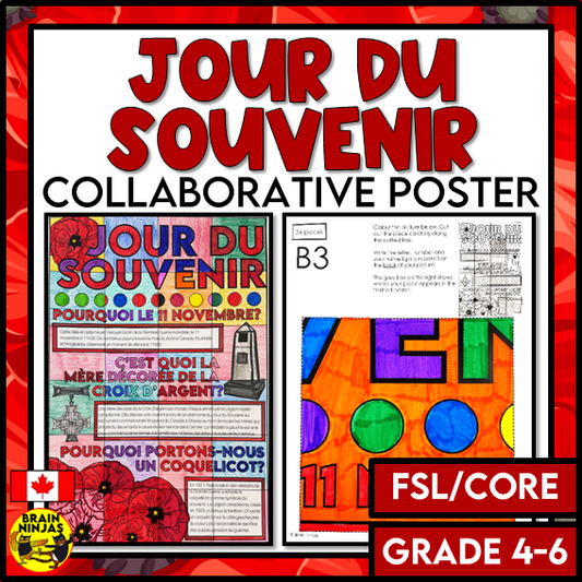 French Remembrance Day Collaborative Poster | Paper