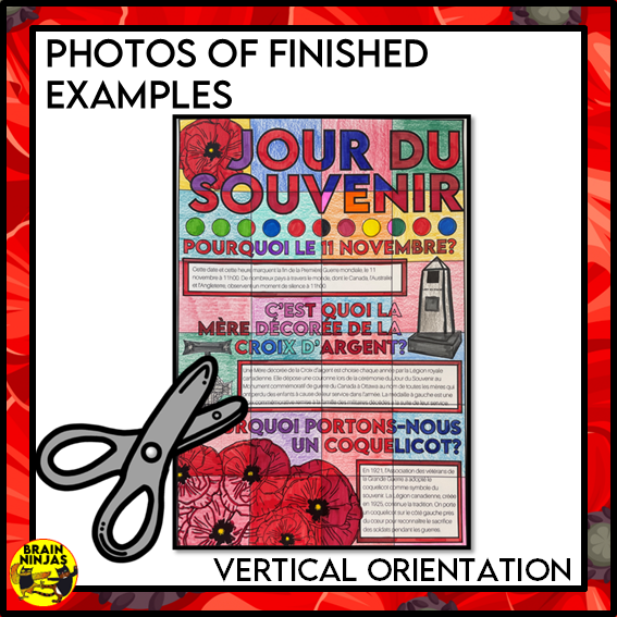 French Remembrance Day Collaborative Poster | Paper