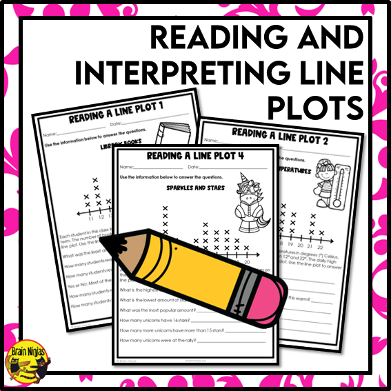 Line Plots One-to-One Correspondence Math Worksheets | Paper | Grade 3