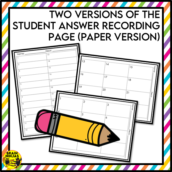 Long Division With and Without Remainders Math Task Cards | Paper and Digital