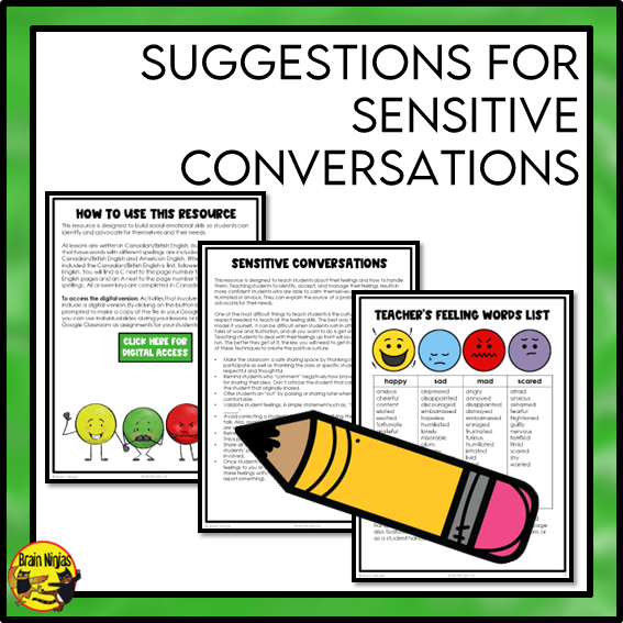 Managing Feelings | Social Emotional Learning | Health and Wellness Unit | Paper and Digital | Grades 4 to 6