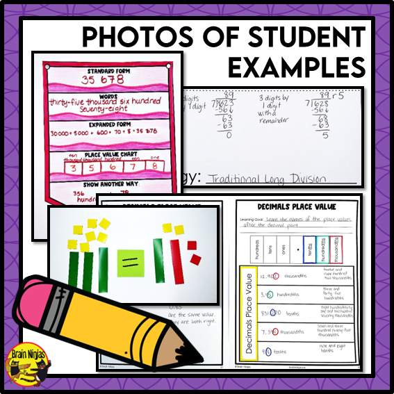 Year Long Math Interactive Math Unit Bundle | Paper | Grade 5