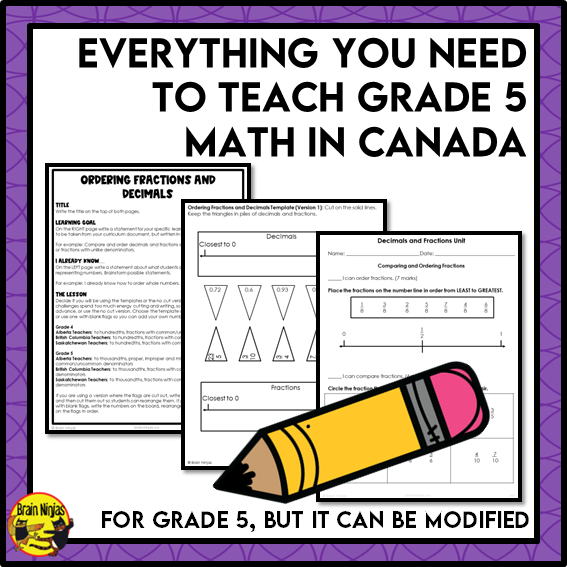 Year Long Math Interactive Math Unit Bundle | Paper | Grade 5
