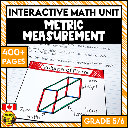 Measurement Interactive Math Unit | Paper | Grade 5 Grade 6