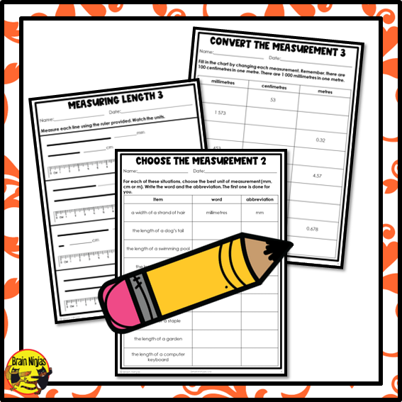 Length Math Worksheets | Paper | Metric Units