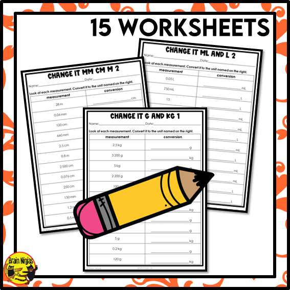 Metric Conversions Math Worksheets | Paper
