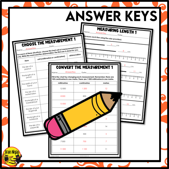 Metric Length Math Worksheets | Paper | millimetres centimetres metres