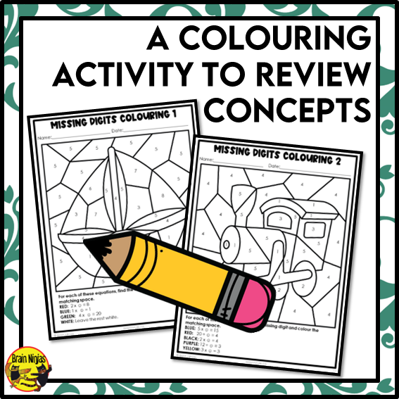 Missing Digits Multiplication and Division Within 25 Math Worksheets | Paper | Grade 3
