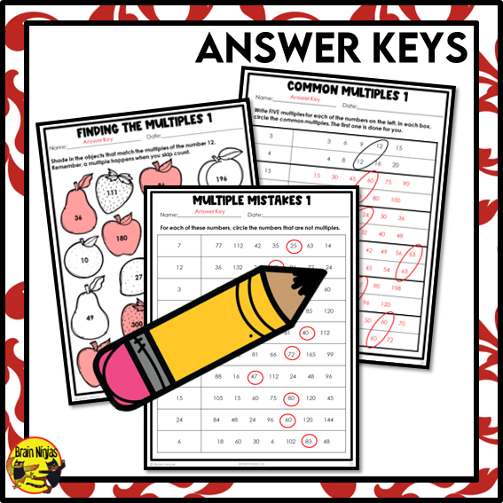 Finding Multiples within 1 000 Math Worksheets | Paper | Grade 5 Grade 6