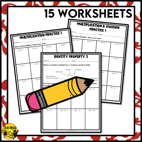 Multiplication and Division Within 100 Math Worksheets | Paper | Grade 3