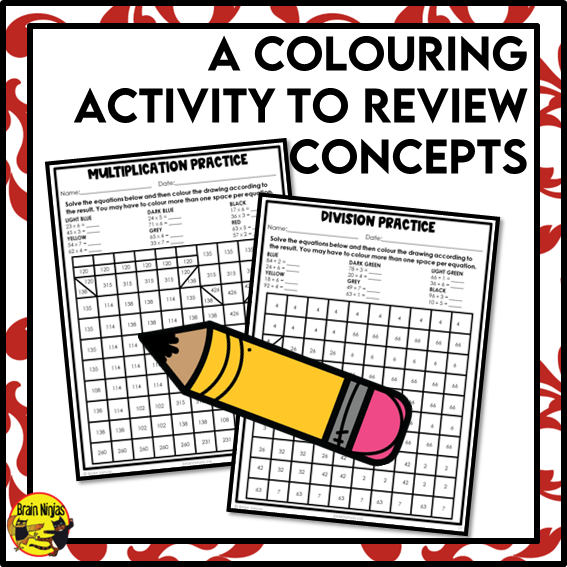 Multiplication and Division Math Worksheets | 2 by 1 Digit without remainders | Paper