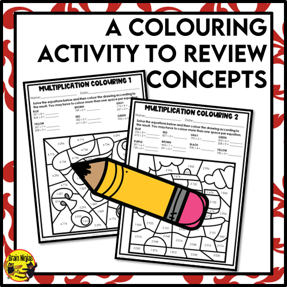 Multiplication Math Worksheets | 3 by 1 Digit | Paper