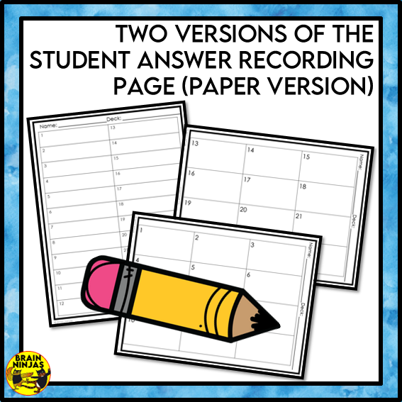 Long Multiplication Math Task Cards | Paper and Digital