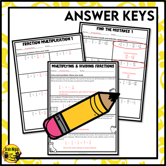 Multiplying and Dividing Fractions Math Worksheets | Paper