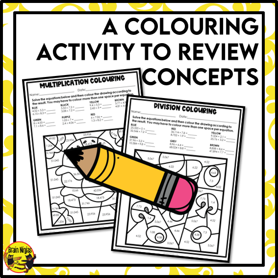 Multiplying and Dividing Decimals to Thousandths Place Math Worksheets | Paper