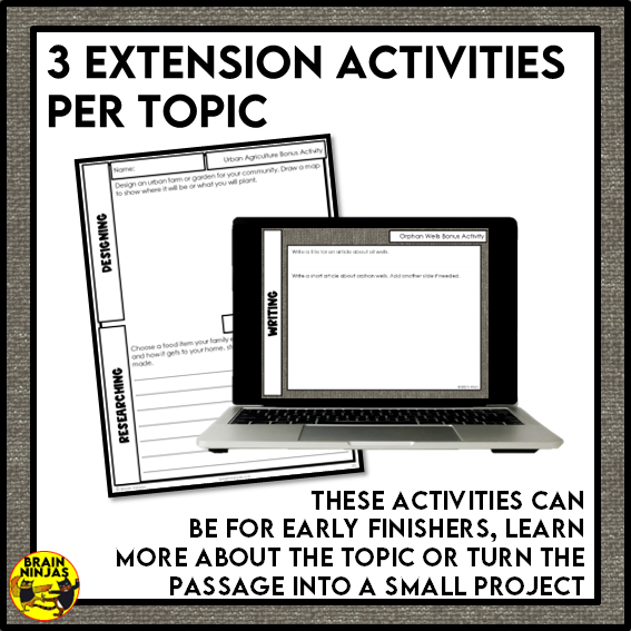 Natural Resources Social Studies Reading Comprehension Activities | Paper and Digital