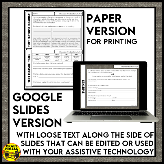 Natural Resources Social Studies Reading Comprehension Activities | Paper and Digital