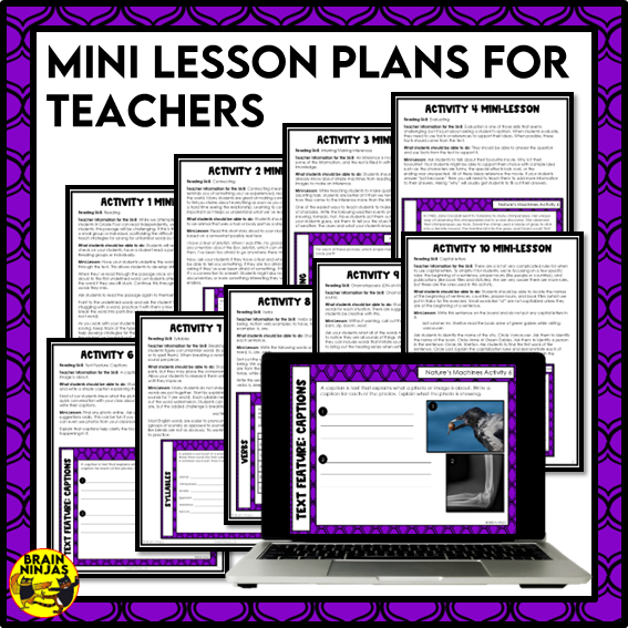 Nature's Tools Reading Comprehension Activities | Paper and Digital