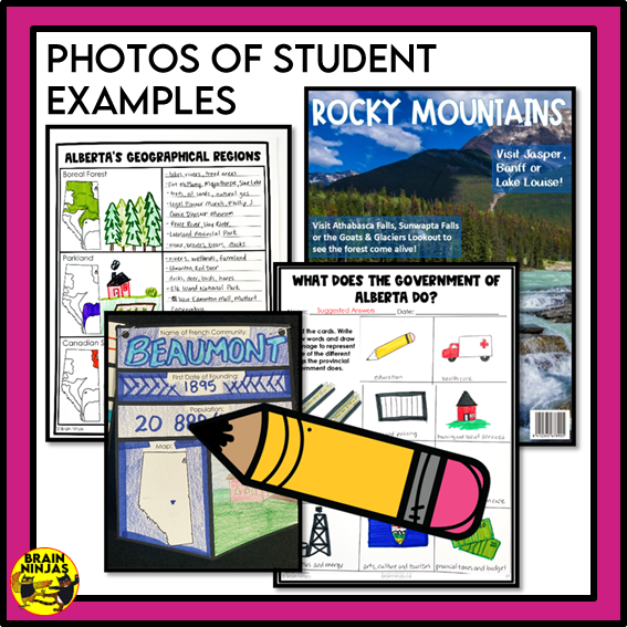 Alberta Social Studies Grade 3 Full Year of Lessons | Paper and Digital