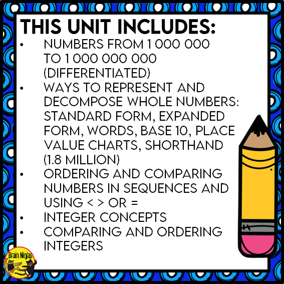 Numbers and Integers Interactive Math Unit | Paper | Grade 6